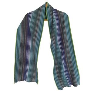 Chelsey by Joseph Womens  Silk ‎ Scarf Blue Green striped
